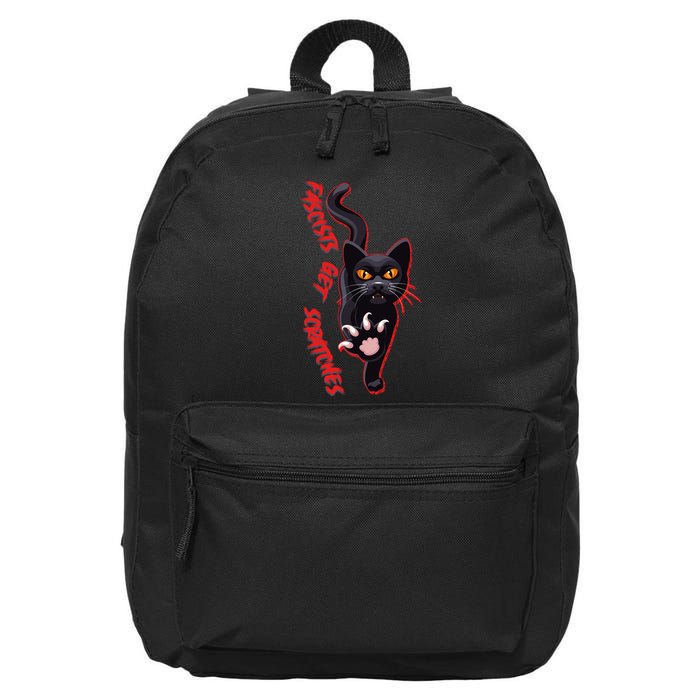 Funny Cat Fascists Get Scratches 16 in Basic Backpack