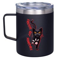 Funny Cat Fascists Get Scratches 12oz Stainless Steel Coffee Mug