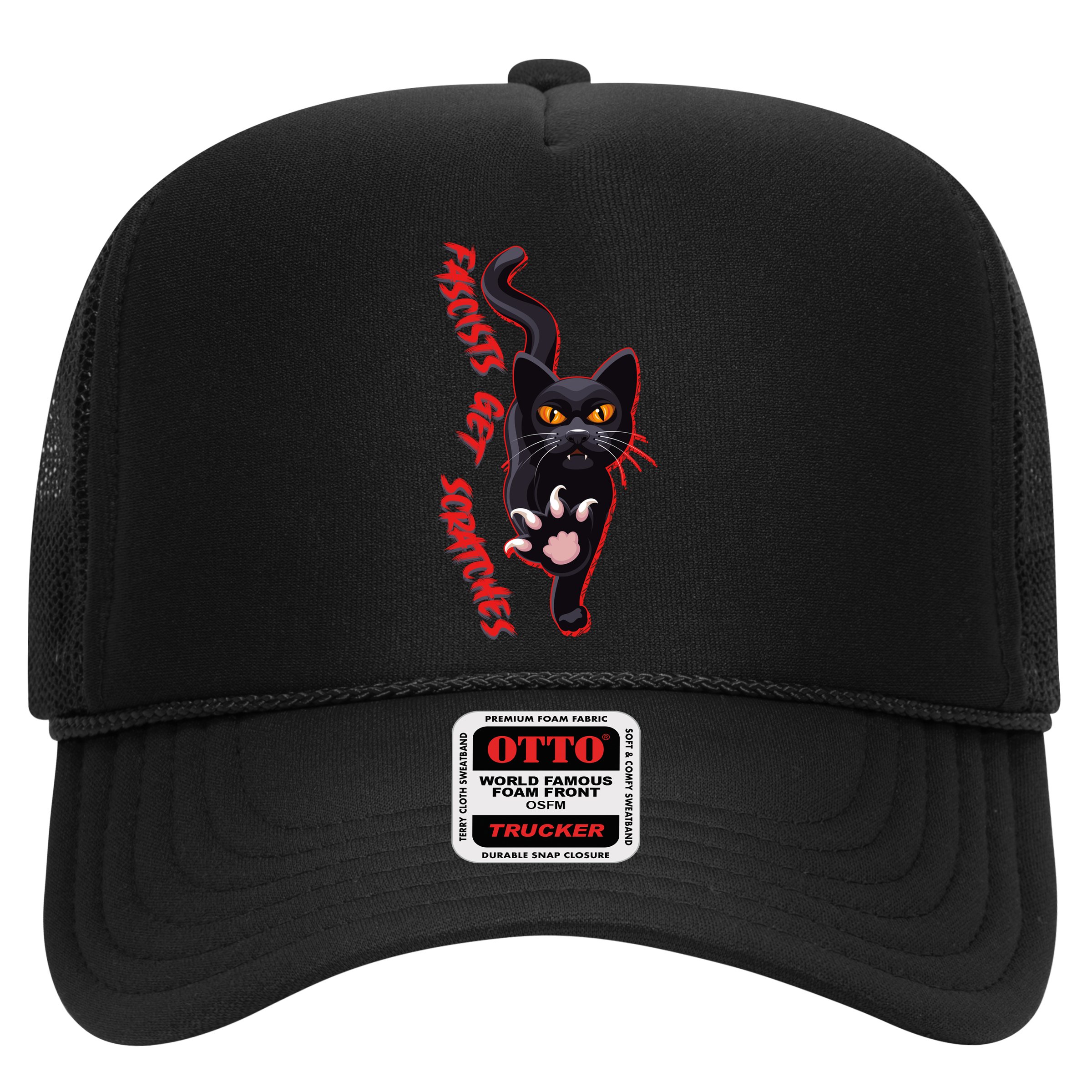 Funny Cat Fascists Get Scratches Hat