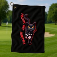 Funny Cat Fascists Get Scratches Golf Towel
