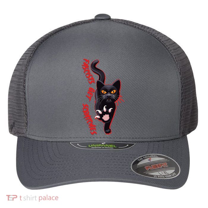 Funny Cat Fascists Get Scratches Flexfit Unipanel Trucker Cap