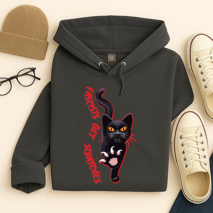 Funny Cat Fascists Get Scratches Hoodie