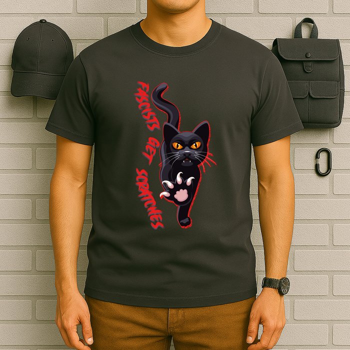 Funny Cat Fascists Get Scratches T-Shirt