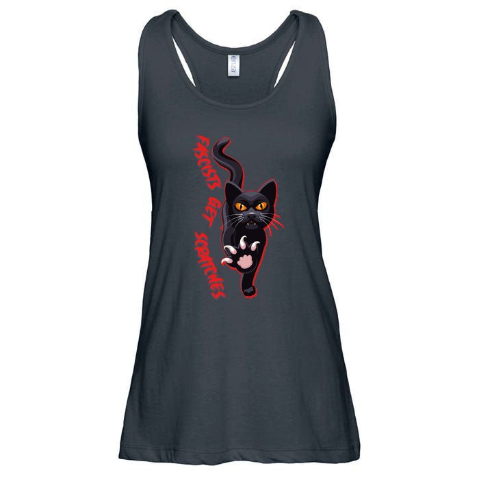 Funny Cat Fascists Get Scratches Ladies Essential Flowy Tank