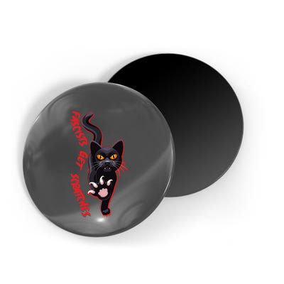 Funny Cat Fascists Get Scratches Magnet