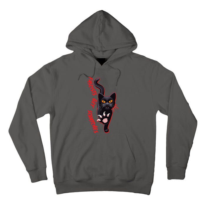 Funny Cat Fascists Get Scratches Tall Hoodie