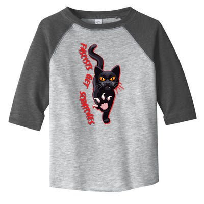 Funny Cat Fascists Get Scratches Toddler Fine Jersey T-Shirt