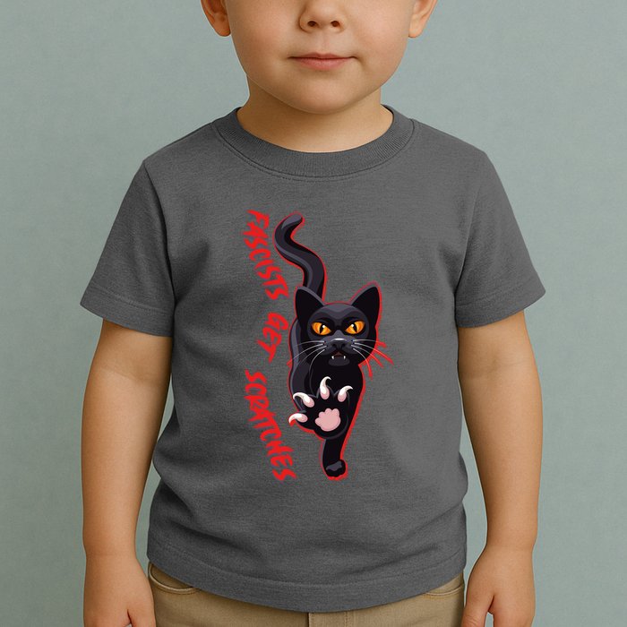 Funny Cat Fascists Get Scratches Toddler T-Shirt