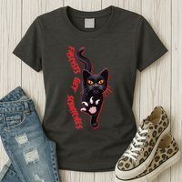 Funny Cat Fascists Get Scratches Womens T-Shirt