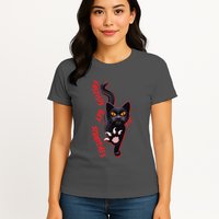 Funny Cat Fascists Get Scratches Womens T-Shirt