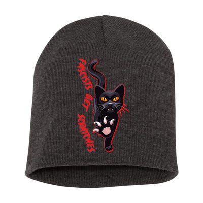 Funny Cat Fascists Get Scratches Short Acrylic Beanie