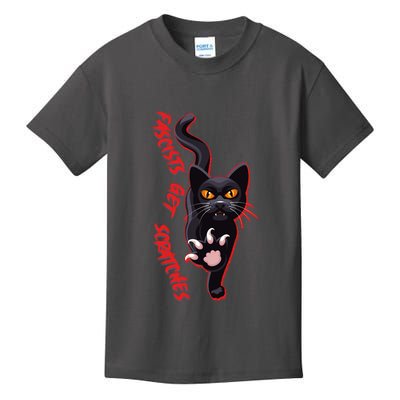 Funny Cat Fascists Get Scratches Kids T-Shirt