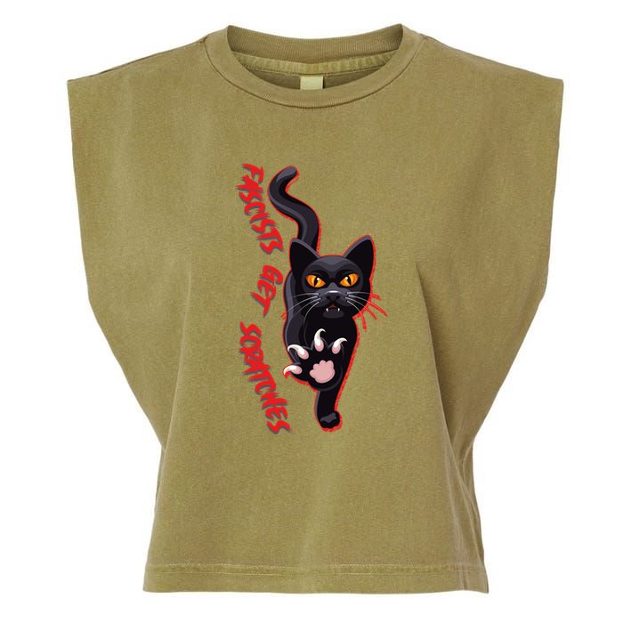 Funny Cat Fascists Get Scratches Garment-Dyed Women's Muscle Tee