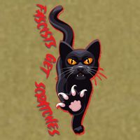 Funny Cat Fascists Get Scratches Garment-Dyed Women's Muscle Tee