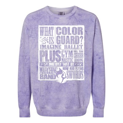 Funny Colorguard For A Color Guard Colorblast Crewneck Sweatshirt