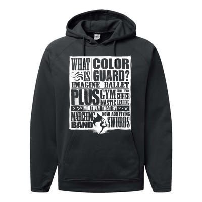 Funny Colorguard For A Color Guard Performance Fleece Hoodie