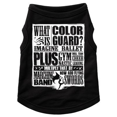 Funny Colorguard For A Color Guard Doggie Tank