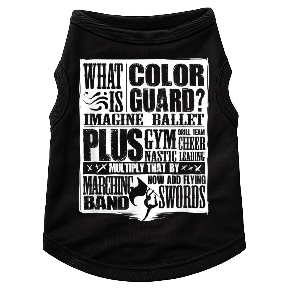 Funny Colorguard For A Color Guard Doggie Tank