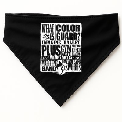Funny Colorguard For A Color Guard USA-Made Doggie Bandana