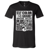 Funny Colorguard For A Color Guard V-Neck T-Shirt