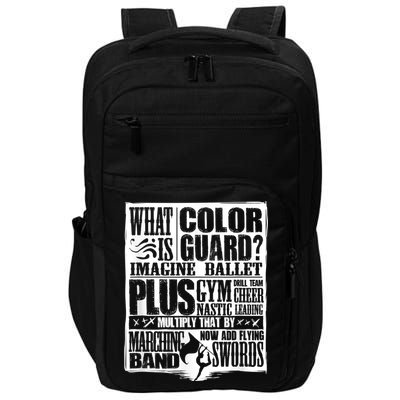 Funny Colorguard For A Color Guard Impact Tech Backpack
