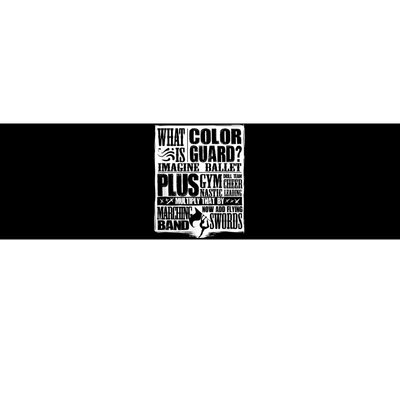 Funny Colorguard For A Color Guard Bumper Sticker