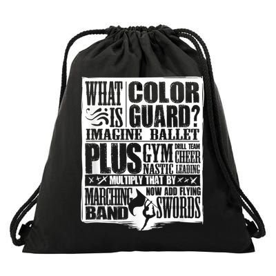 Funny Colorguard For A Color Guard Drawstring Bag