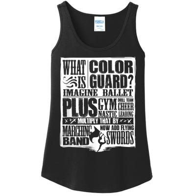 Funny Colorguard For A Color Guard Ladies Essential Tank