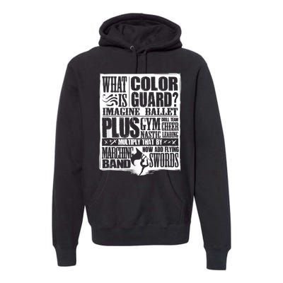 Funny Colorguard For A Color Guard Premium Hoodie