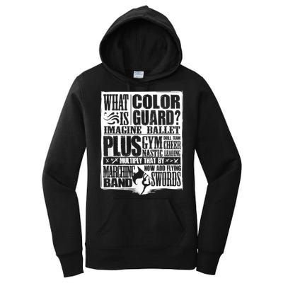 Funny Colorguard For A Color Guard Women's Pullover Hoodie