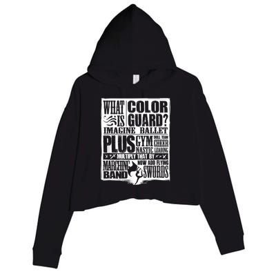 Funny Colorguard For A Color Guard Crop Fleece Hoodie