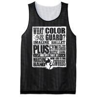 Funny Colorguard For A Color Guard Mesh Reversible Basketball Jersey Tank