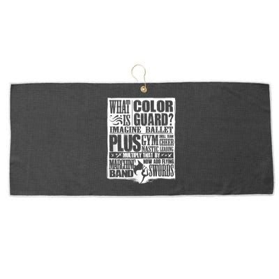 Funny Colorguard For A Color Guard Large Microfiber Waffle Golf Towel