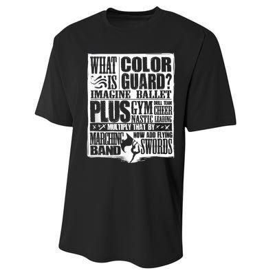 Funny Colorguard For A Color Guard Performance Sprint T-Shirt