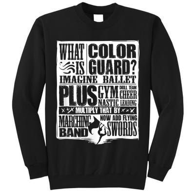 Funny Colorguard For A Color Guard Tall Sweatshirt