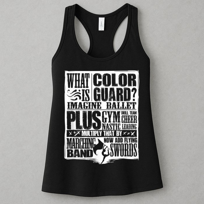 Funny Colorguard For A Color Guard Womens Tank Top