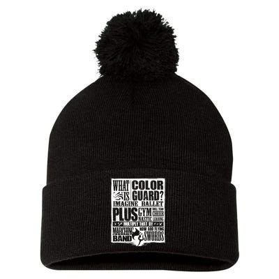 Funny Colorguard For A Color Guard Pom Pom 12in Knit Beanie