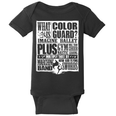 Funny Colorguard For A Color Guard Baby Bodysuit