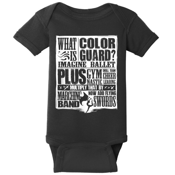 Funny Colorguard For A Color Guard Baby Bodysuit