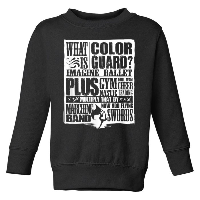 Funny Colorguard For A Color Guard Toddler Sweatshirt