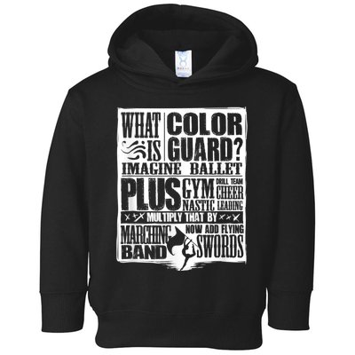 Funny Colorguard For A Color Guard Toddler Hoodie