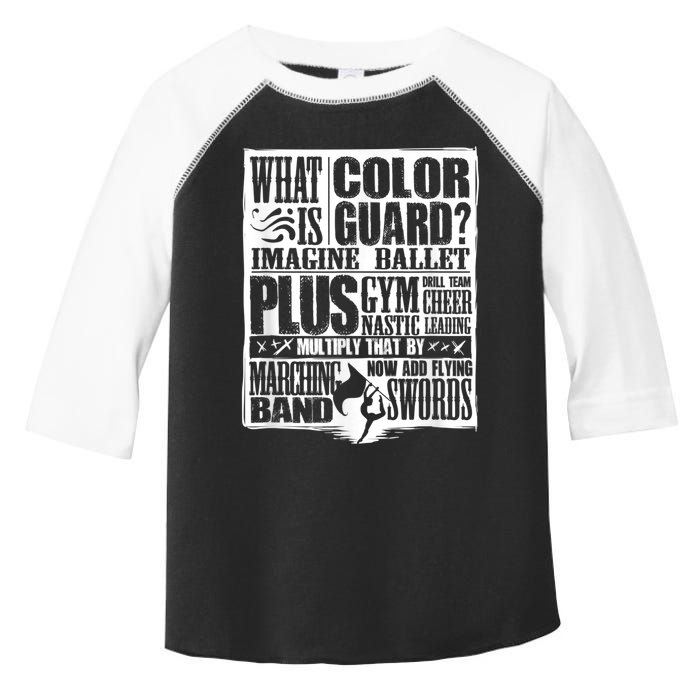 Funny Colorguard For A Color Guard Toddler Fine Jersey T-Shirt