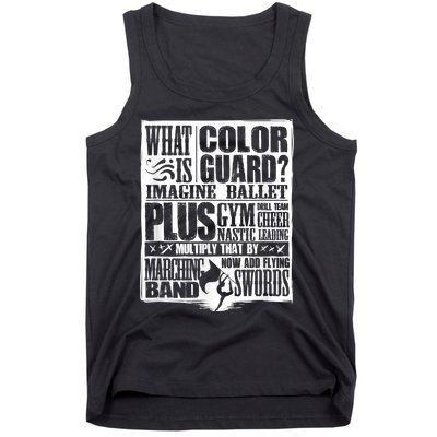 Funny Colorguard For A Color Guard Tank Top