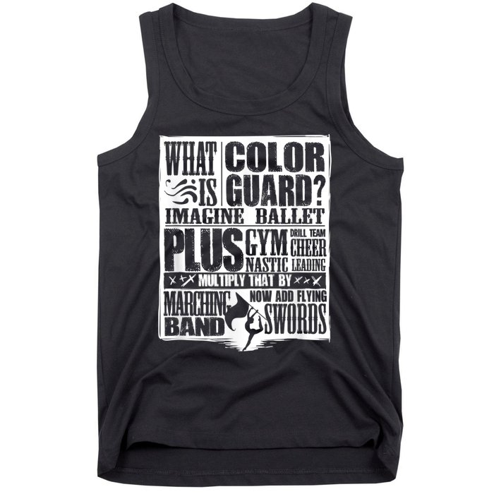 Funny Colorguard For A Color Guard Tank Top