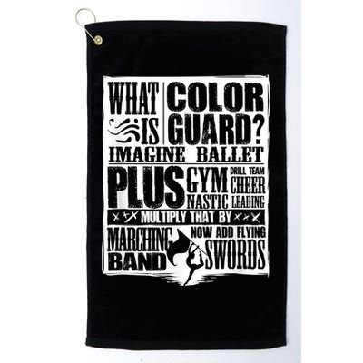 Funny Colorguard For A Color Guard Golf Towel