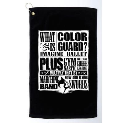 Funny Colorguard For A Color Guard Platinum Collection Golf Towel