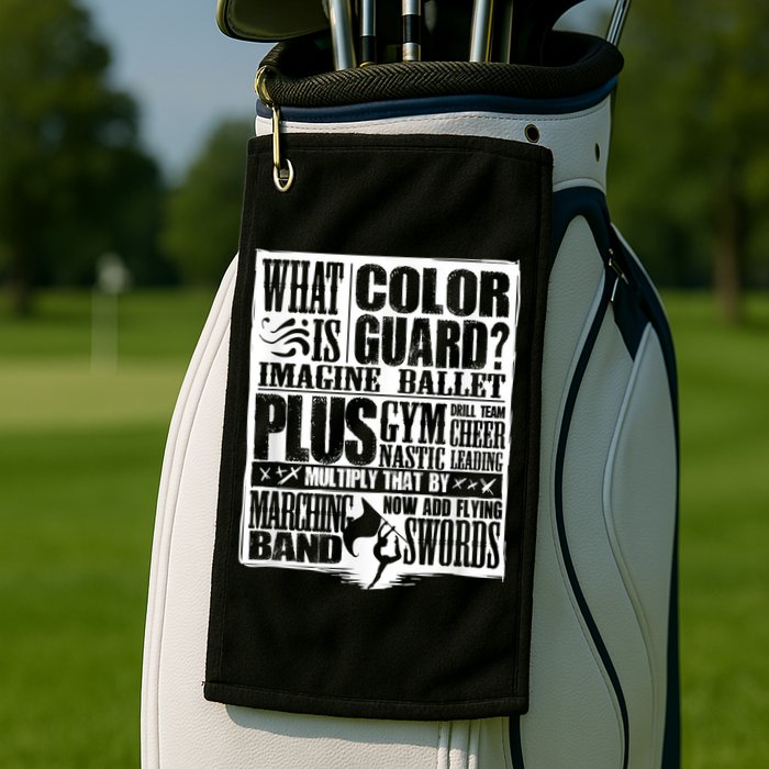 Funny Colorguard For A Color Guard Golf Towel