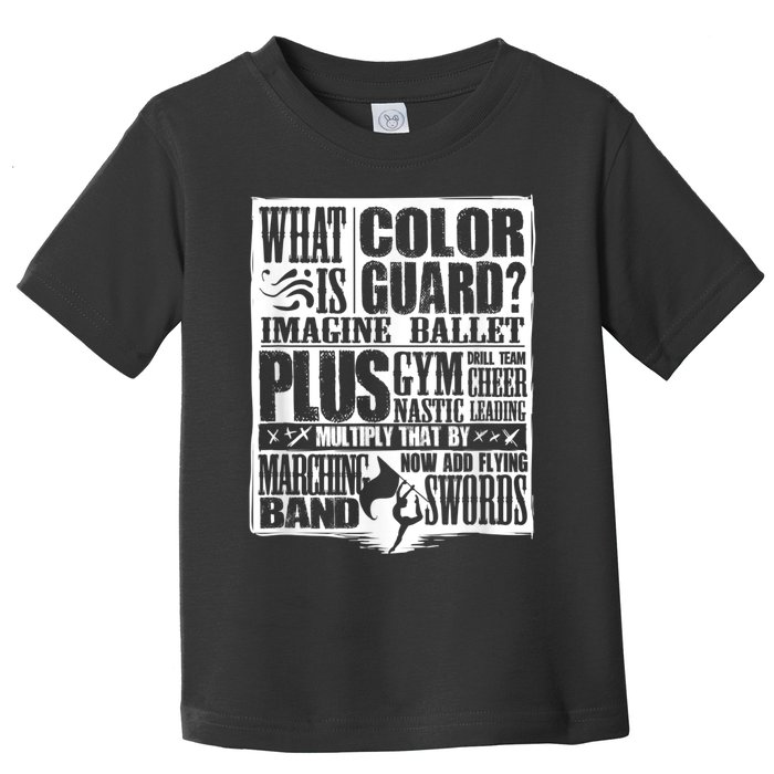 Funny Colorguard For A Color Guard Toddler T-Shirt