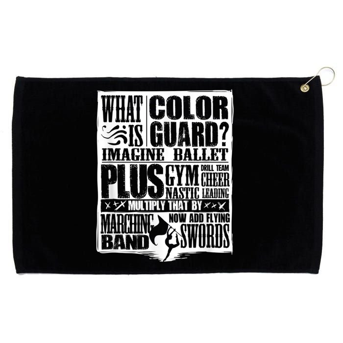 Funny Colorguard For A Color Guard Grommeted Golf Towel