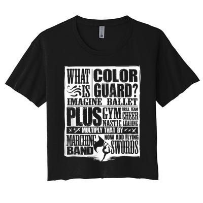 Funny Colorguard For A Color Guard Crop Top